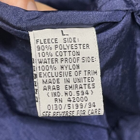 Casual Club Vintage 80s Reversible‎ Fleece Southwest Nylon Windbreaker Jacket L - Picture 10 of 10